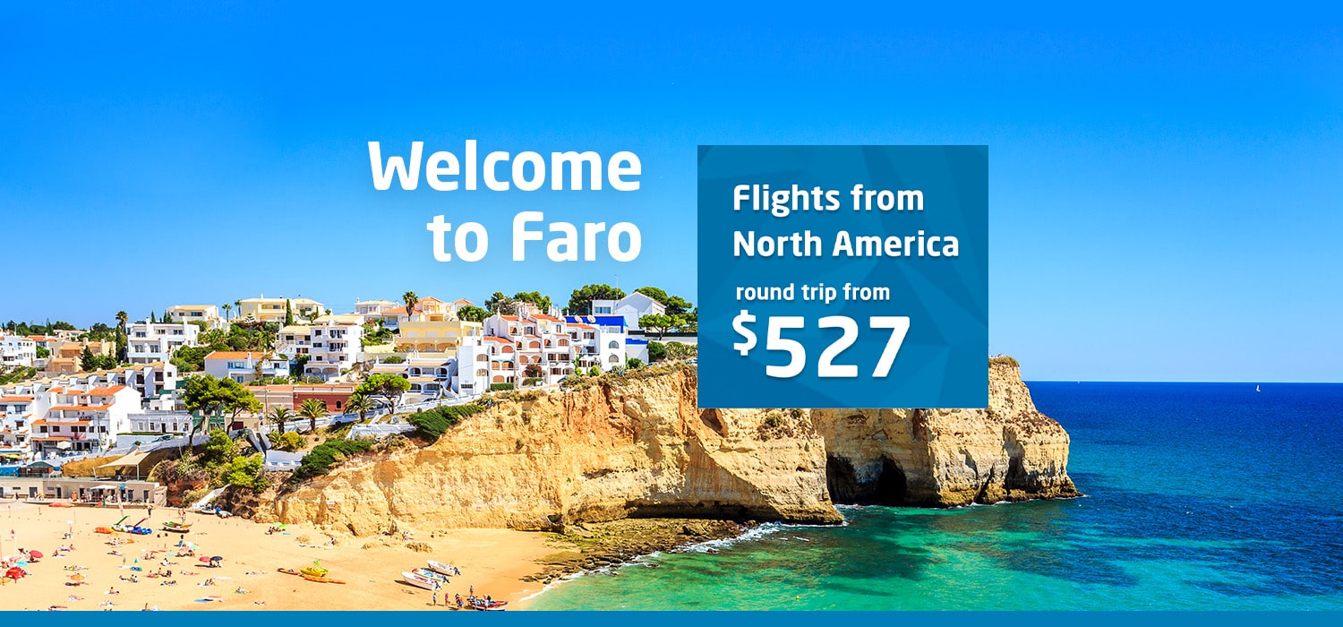 Welcome to Faro. Flights from North America from $527 round trip.