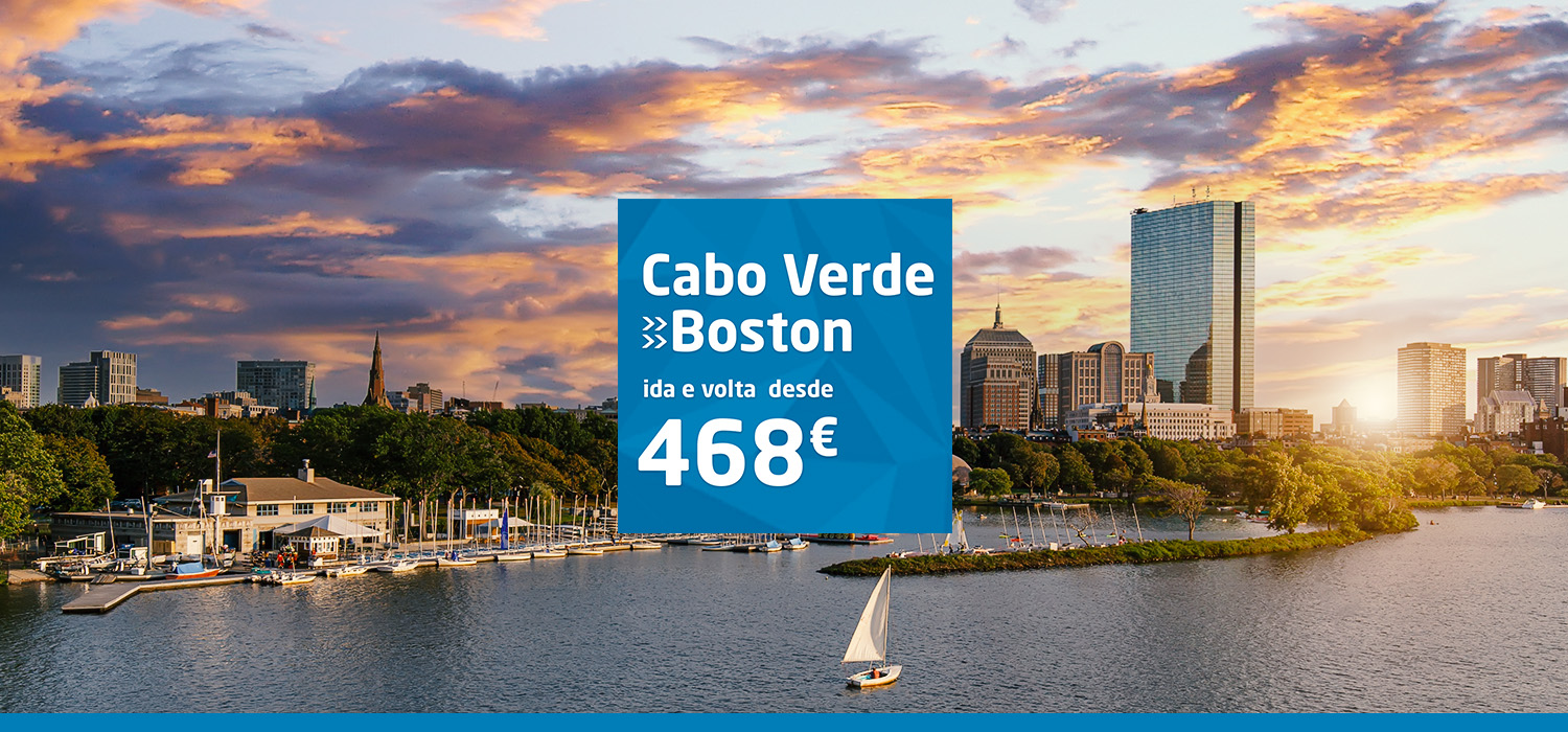 Vista sobre a cidade de Boston. Cabo Verde > Boston desde 468€ (ida e volta)