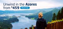 Unwind in the Azores from $459 round trip