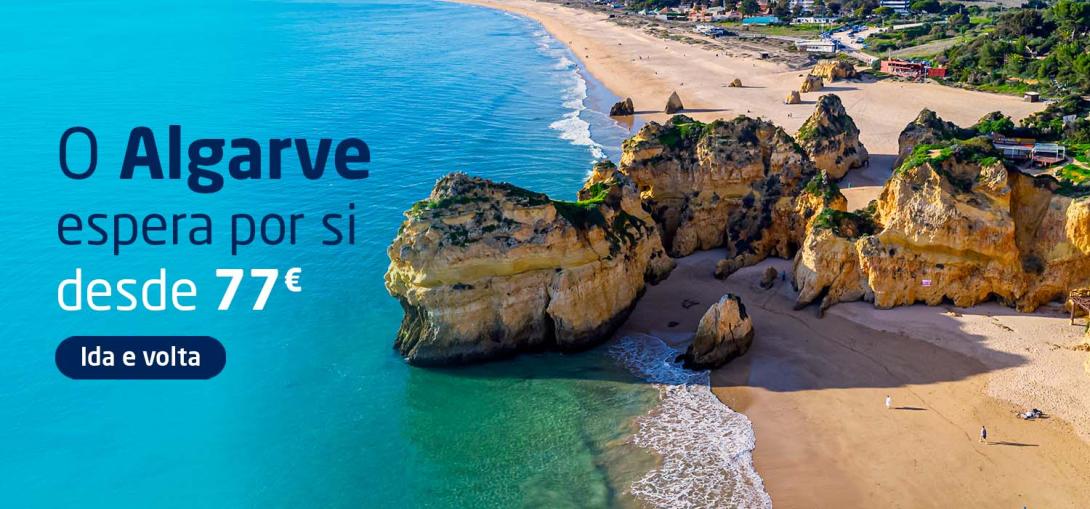 O Algarve espera por si, desde 77€ ida e volta